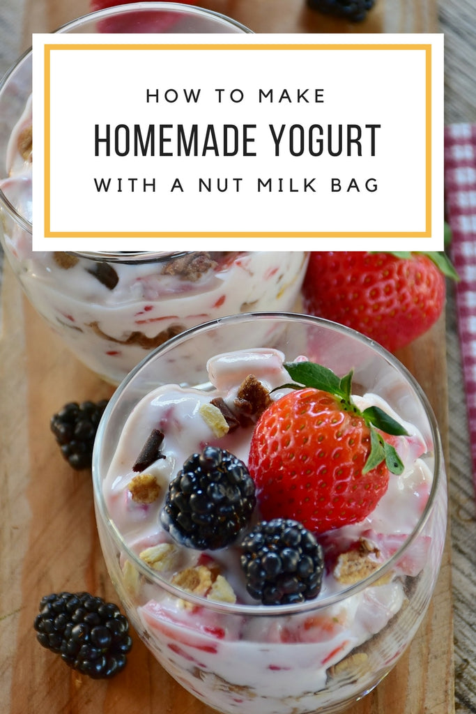 How to Make Homemade Yogurt (Easy With a Nut Milk Bag)