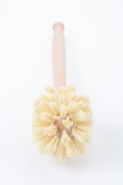 Wood and Tampico Bottle Brush - Pot Brush - Vegetable Brush Set - Zero Waste & Biodegradable Kitchen Brushes