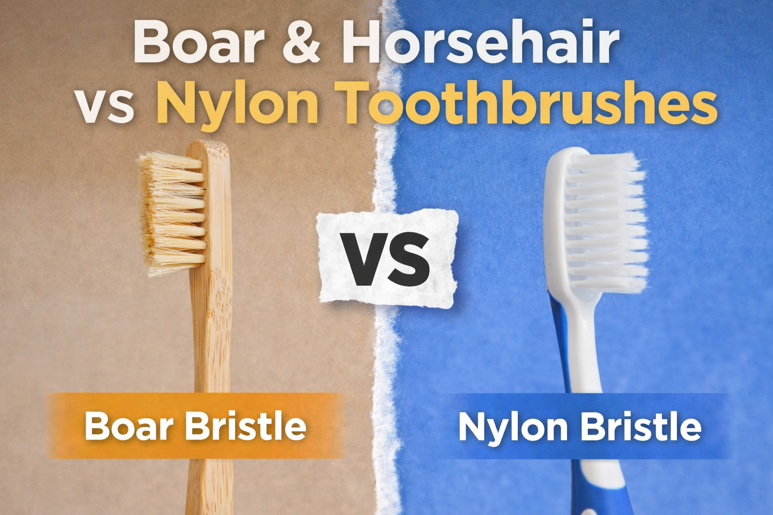 Boar and Horsehair vs Nylon Toothbrushes: What Does Science Really Say?
