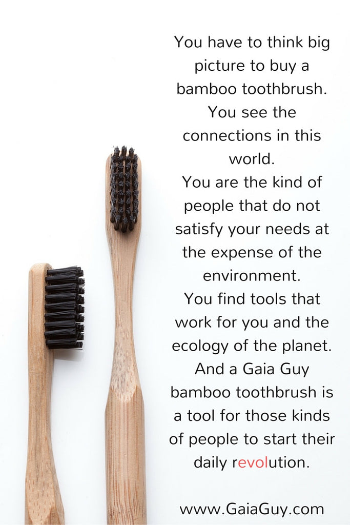 Bamboo Toothbrush People See Connections