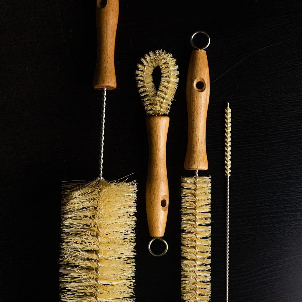 All Natural Bottle Brush and Straw Set (NO PLASTIC) 100％天然　ボトルブラシ