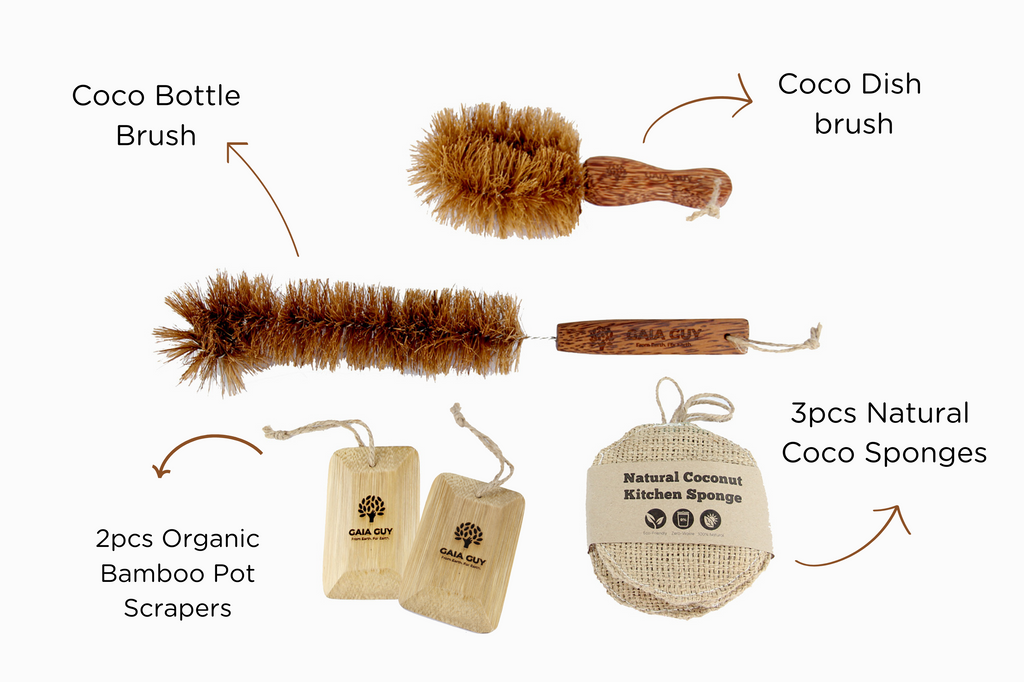 Zero Waste Dish Brush Kit