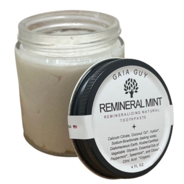 REMineral Mint: Natural Organic Toothpaste for Fresh Breath & Strong Enamel | Vegan & Fluoride-Free