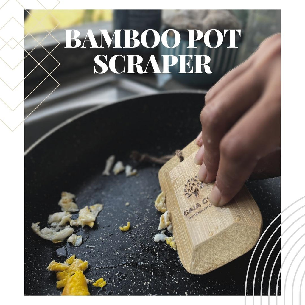 Bamboo Pot Scraper - Set of 2 – Coco Stripes