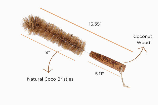 Coconut Kitchen Cleaning Kit! Eco-Friendly Zero Waste Kitchen Kit - Brushes, Sponges and Pot Scrapers