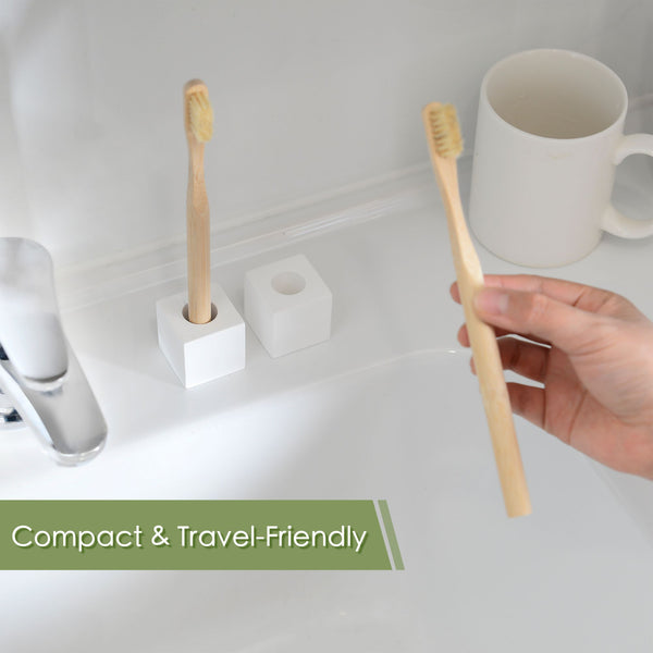 Diatomite Cube Toothbrush Holder: A Plastic-Free, and Minimalist Toothbrush Stand