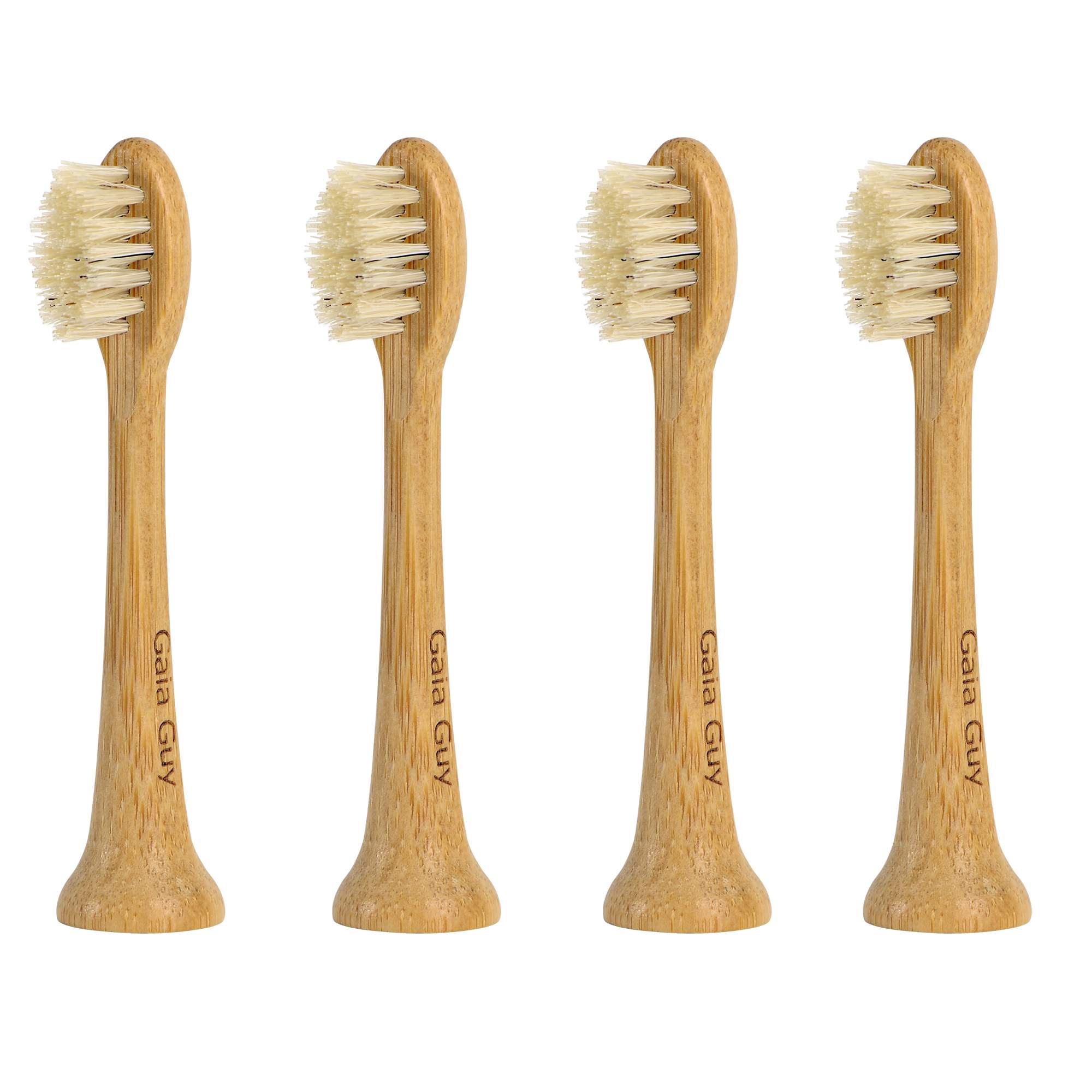 Bamboo & Boar Hair Electric Toothbrush Heads – Compatible with Philips Sonicare (4-Pack)