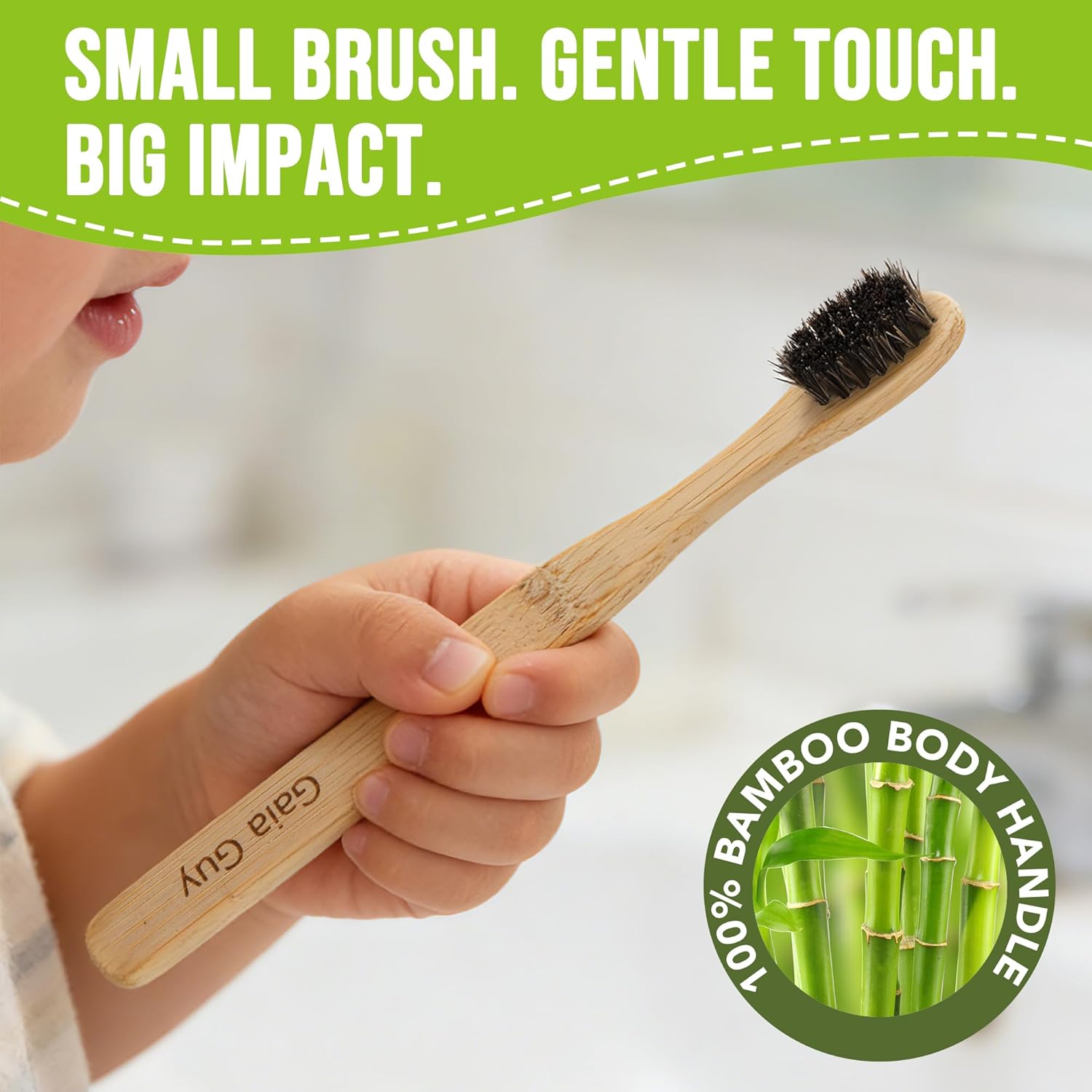 Gaia Guy Bamboo Toothbrush - Thumbnail 5