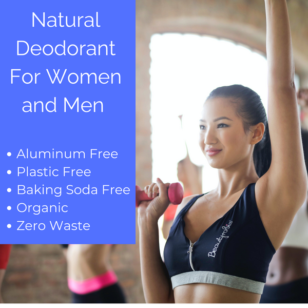 Aluminum-Free Natural Deodorant for Women and Men, Charcoal and Magnesium with 24 Hour Odor Protection