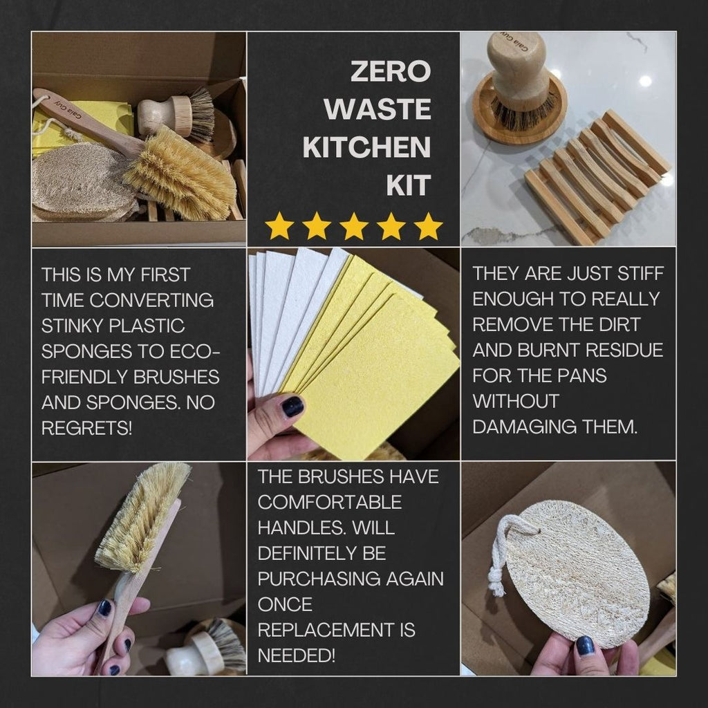 Zero Waste Bamboo Dish Brush: Small Changes. Big Impact. – Floraco