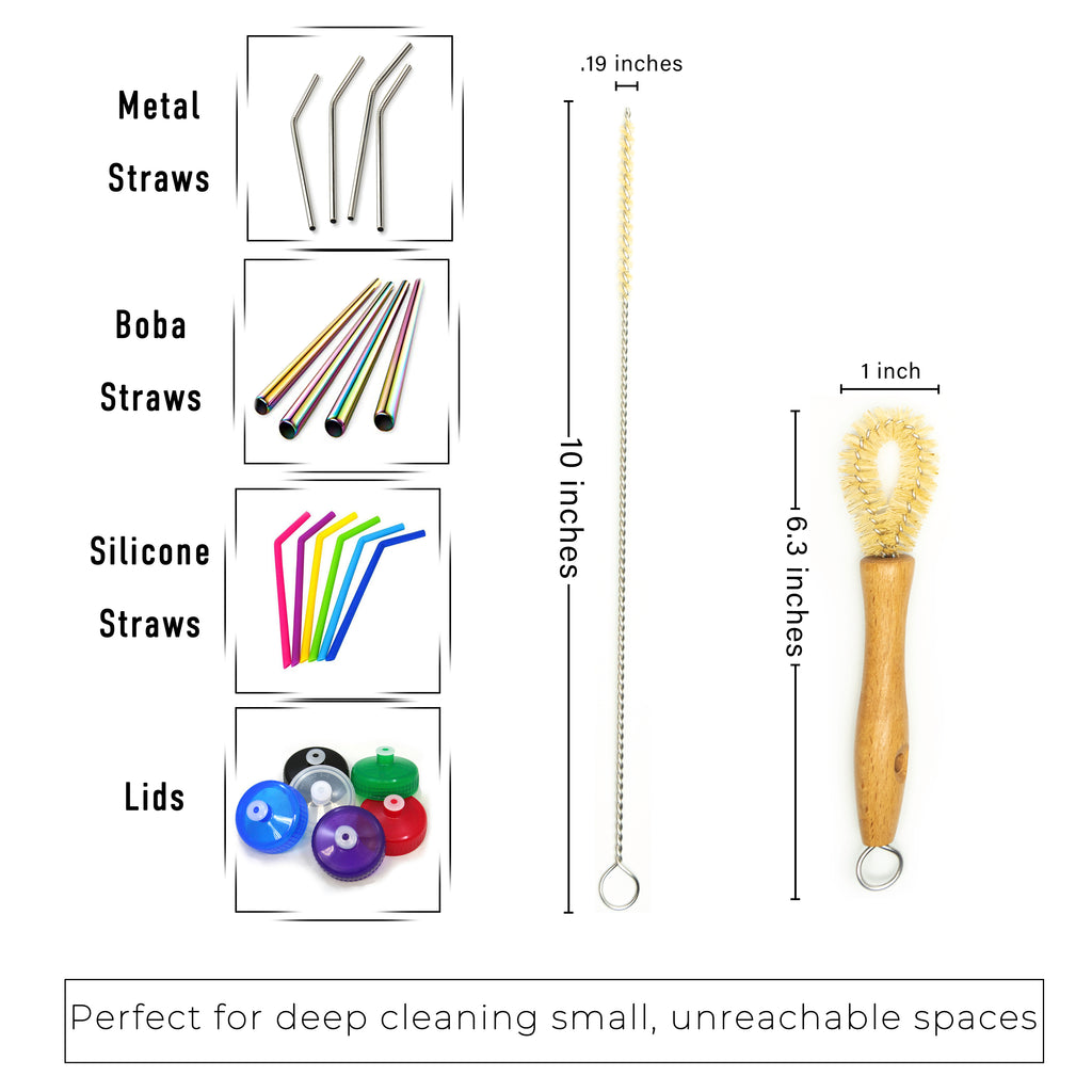 Plastic Free Sisal Straw Brushes