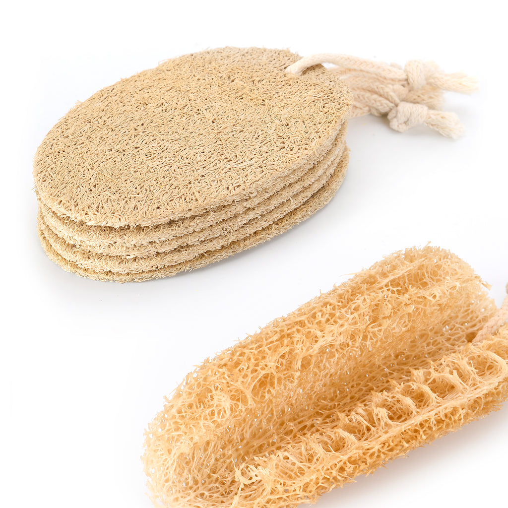 Zero Waste Kitchen Kit: Bamboo Pot Scrubber, Wood Dish Brush