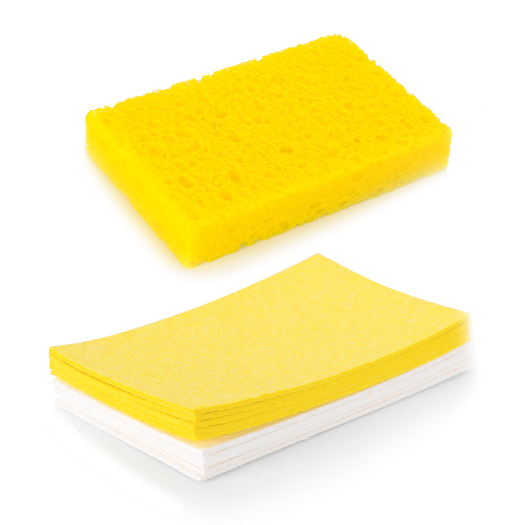 Kitchen Dish Pot Plastic Mesh Scouring Scrubber Light Yellow 5pcs - 3 x  1.4(D*T) - Bed Bath & Beyond - 28770064