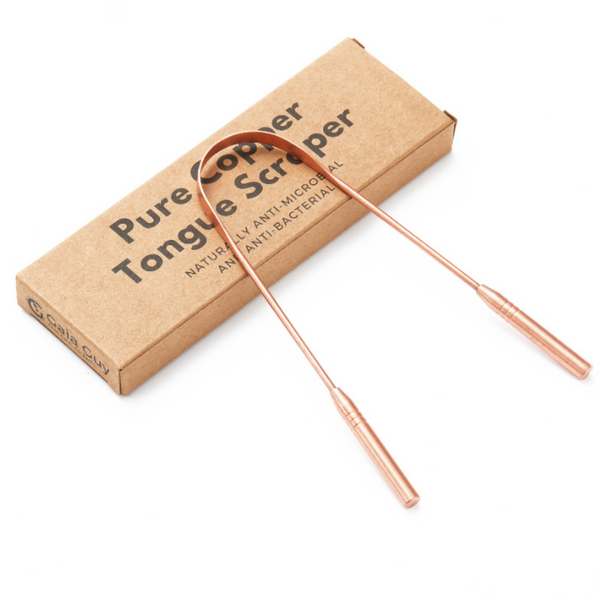 Plastic-Free Eco Dental Kit | Bamboo and Boar Bristle Toothbrushes + Silk Floss + Travel Case + Copper Tongue Scraper | Zero Waste Oral Hygiene